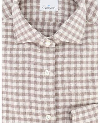Gingham check flannel shirt GIAMPAOLO