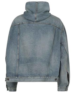 Pull-Over Jacket distressed denim hooded sweatshirt BALENCIAGA