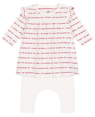 Striped baby dress and leggings set PETIT BATEAU