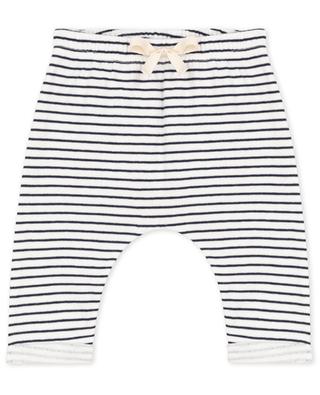 Breton stripe baby trousers in tubic PETIT BATEAU