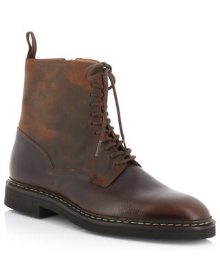 Perth vintage effect leather lace-up ankle boots JOHN LOBB