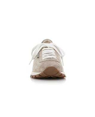 Sparkling tab suede running sneakers BRUNELLO CUCINELLI