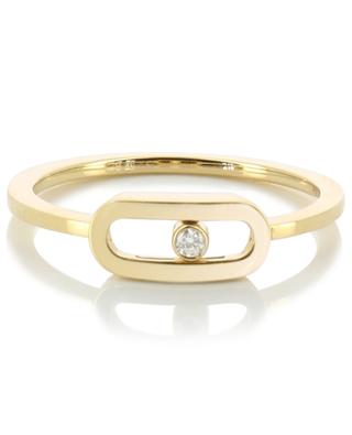 Move Uno yellow gold and diamond ring MESSIKA