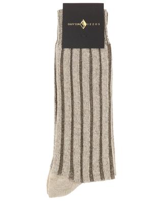 Cashmere rib knit socks SOZZI MILANO