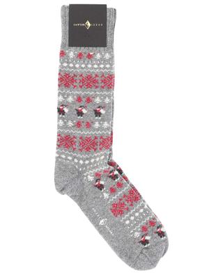 Christmas pattern jacquard socks SOZZI MILANO