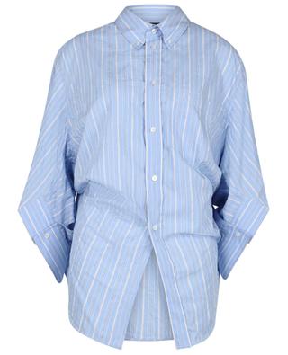 College Stripe poplin oversize shirt BALENCIAGA