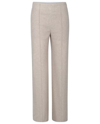 Recycled cashmere gauze high-rise wide-leg trousers CHLOE