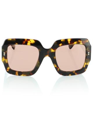 Grosse quadratische Sonnenbrille in Schildpatt-Optik GUCCI