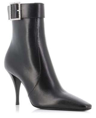 Jill 90 vintage leather heeled ankle boots SAINT LAURENT PARIS