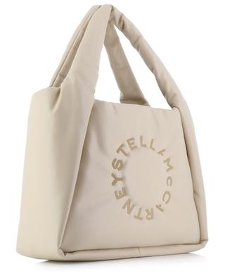 Stella Logo Puffy faux nappa leather tote bag STELLA MCCARTNEY