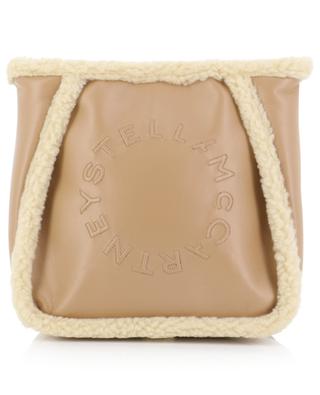 Stella Logo faux leather and shearling cross body bag STELLA MCCARTNEY