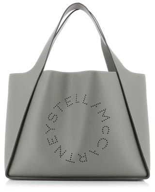 Stella Logo faux grained leather large tote bag STELLA MCCARTNEY