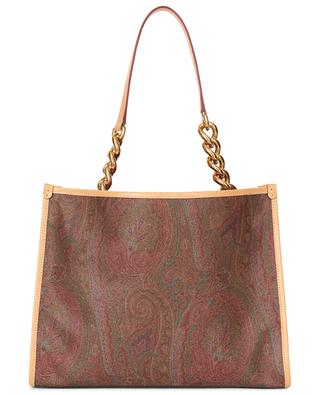 Paisley canvas and leather tote bag ETRO
