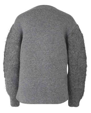 Materialmix-Pullover mit abgerundeten Ärmeln JIL SANDER