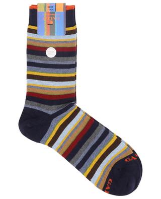 Hohe gestreifte Socken aus Baumwolle und Kaschmir GALLO