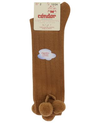 Girl's pompom adorned socks CONDOR