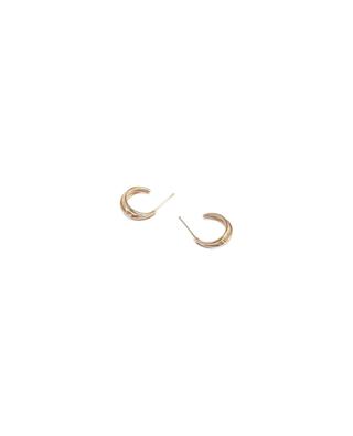 Honoré gold-plated zircon-adorned hoop earrings AVINAS