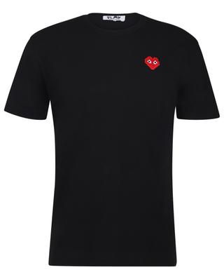 Kurzarm-T-Shirt mit Stickerei Pixelated Heart COMME DES GARCONS PLAY