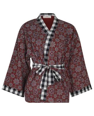 Mosaïque cotton short kimono CAROLINE DE BENOIST