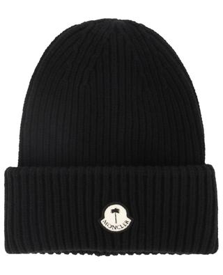 8 Moncler Palm Angels rib knit wool beanie MONCLER GENIUS PALM ANGELS