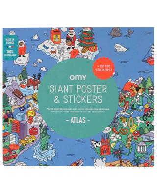 Atlas sticker poster OMY