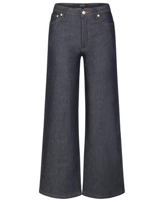 Elisabeth Indigo high-rise wide-leg dark-washed jeans A.P.C.