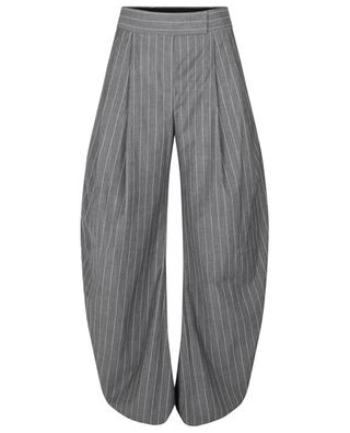 Gary wide-leg high-rise pinstripe trousers THE ATTICO