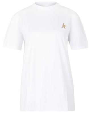 Star glitter star adorned jersey T-shirt GOLDEN GOOSE