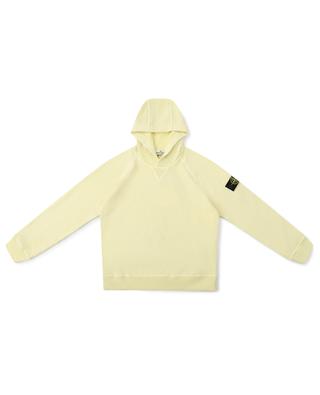 60441 Garment Dyed boy's slub effect hooded sweatshirt STONE ISLAND JUNIOR