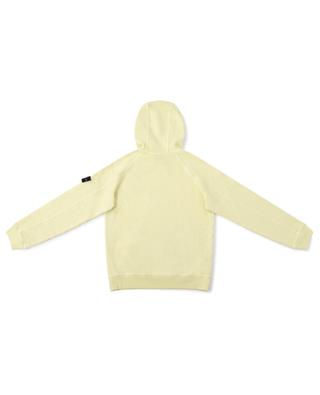 60441 Garment Dyed boy's slub effect hooded sweatshirt STONE ISLAND JUNIOR