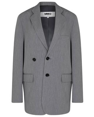 Oversize blazer with off-set buttoning MM6