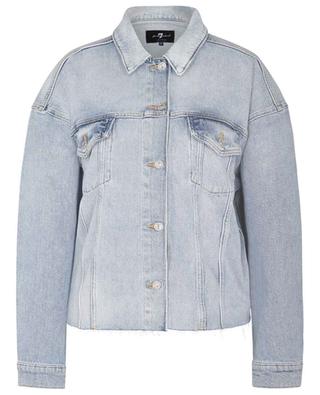 Cropped Easy Trucker denim jacket 7 FOR ALL MANKIND