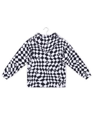 Sweat-shirt garçon à capuche MM6 Checkerboard MM6 MAISON MARGIELA
