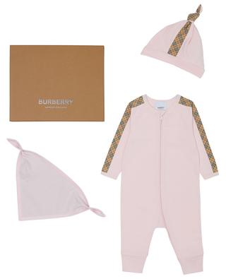 Dreiteiliges Baby-Geschenkset Mini Claude BURBERRY
