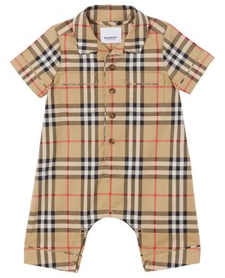 Andreas checked poplin baby playsuit BURBERRY