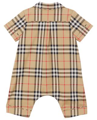 Andreas checked poplin baby playsuit BURBERRY