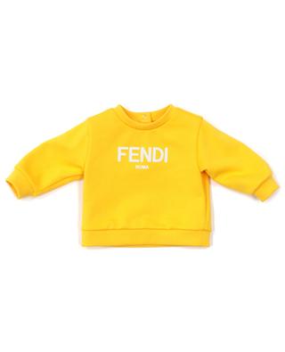 Sweat-shirt bébé à col rond et imprimé logo FENDI
