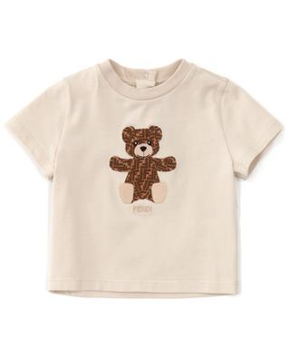Fendi Bear embroidered baby T-shirt FENDI