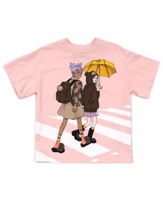 Mädchen-T-Shirt mit Print Fendi Manga Girls Dolly FENDI