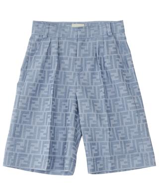 FF jacquard boy's shorts FENDI