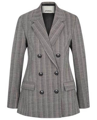 Sheril double-breasted striped linen blazer ISABEL MARANT
