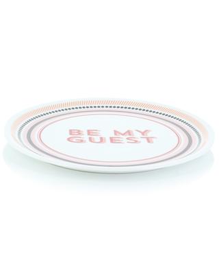 Be My Guest pizza plate in porcelain BITOSSI