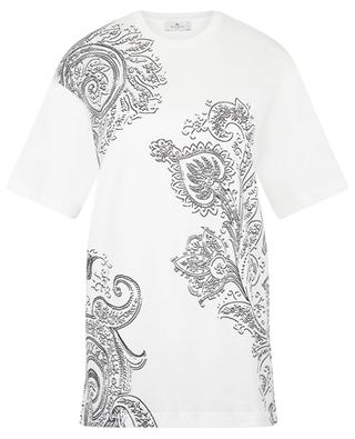 Loose short-sleeved T-shirt with XXL Paisley details ETRO