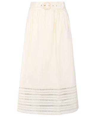 Mersej linen and cotton mid-length skirt MAGALI PASCAL