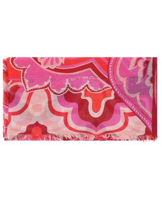 Shaal-Nur Paisley printed modal blend scarf ETRO