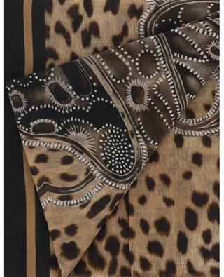 Étole en cachemire imprimée Paisley Leopard Agra ETRO