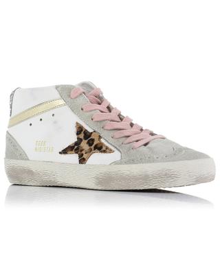 Mid-Star high-top distressed leather sneakers GOLDEN GOOSE