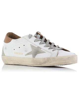 Super-Star lace-up distressed leather low-top sneakers GOLDEN GOOSE