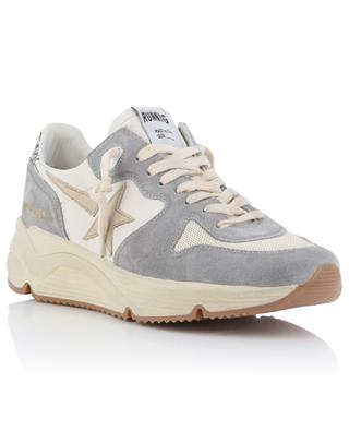 Running Sole low-top multi-material sneakers with glitter GOLDEN GOOSE