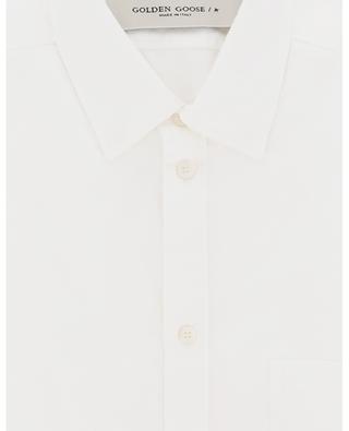 Alvise long-sleeved cotton canvas shirt GOLDEN GOOSE